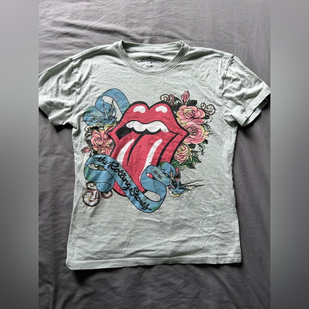 Vintage Rolling Stones Light Teal T-Shirt